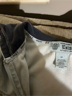 Exist Athletic Hoodie in Navy and Light Gray